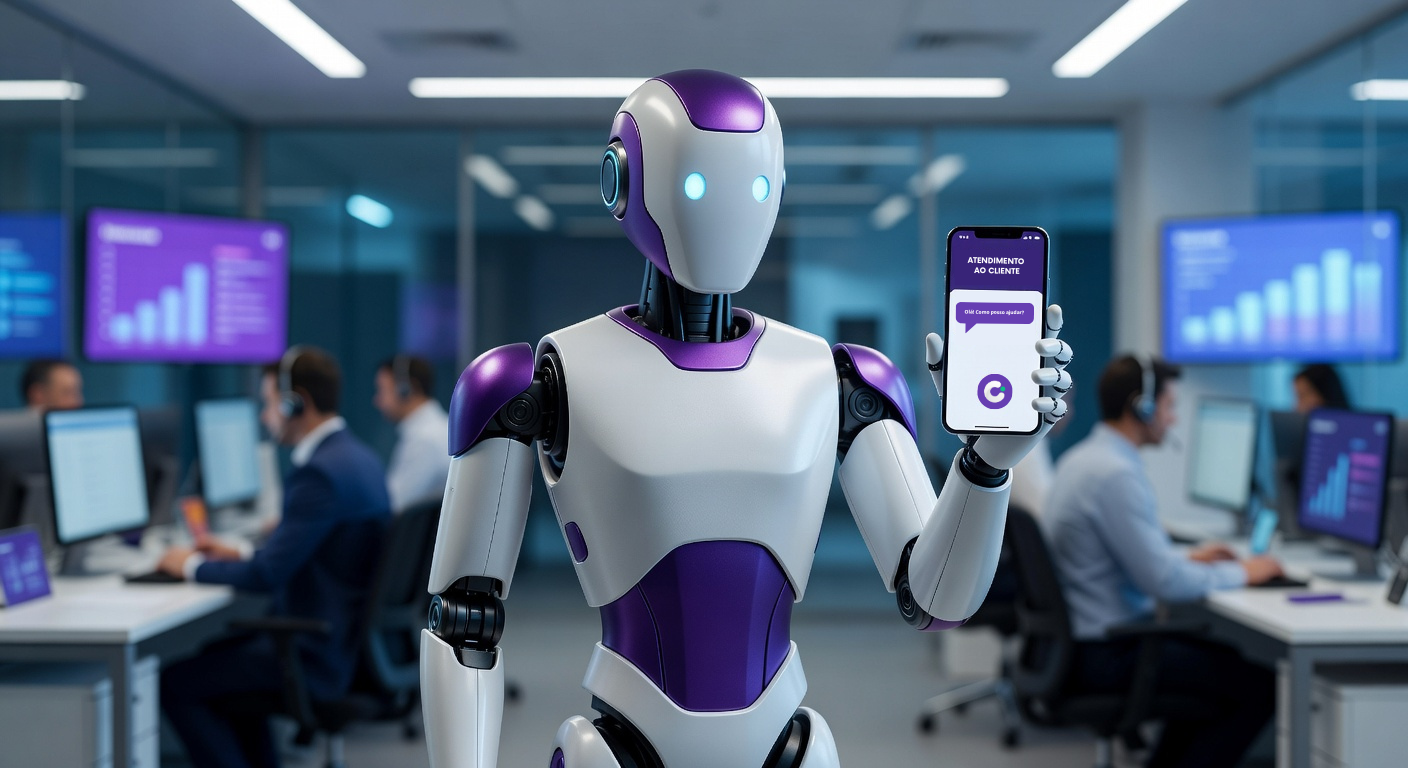 Robô IA Atendendo